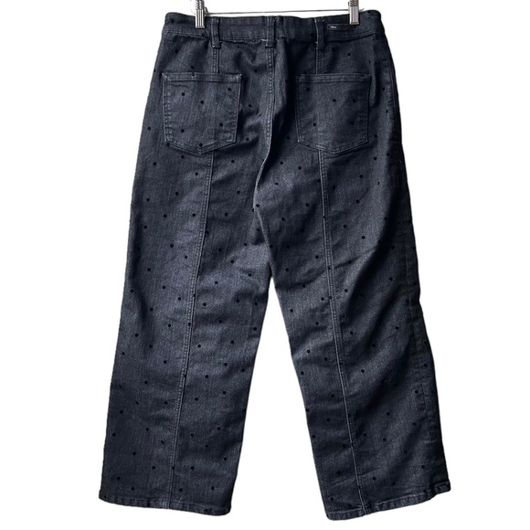 Pilcro and The Letterpress High Rise Wide Leg Polka Dot Jeans Sz 30 - Picture 9 of 15